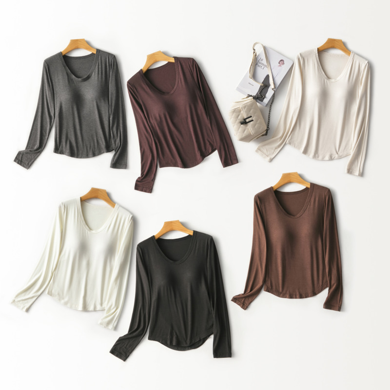 เสื้อแขนยาวคอ U สำหรับผู้หญิง  - Base Layer Top บทวิจารณ์และราคา