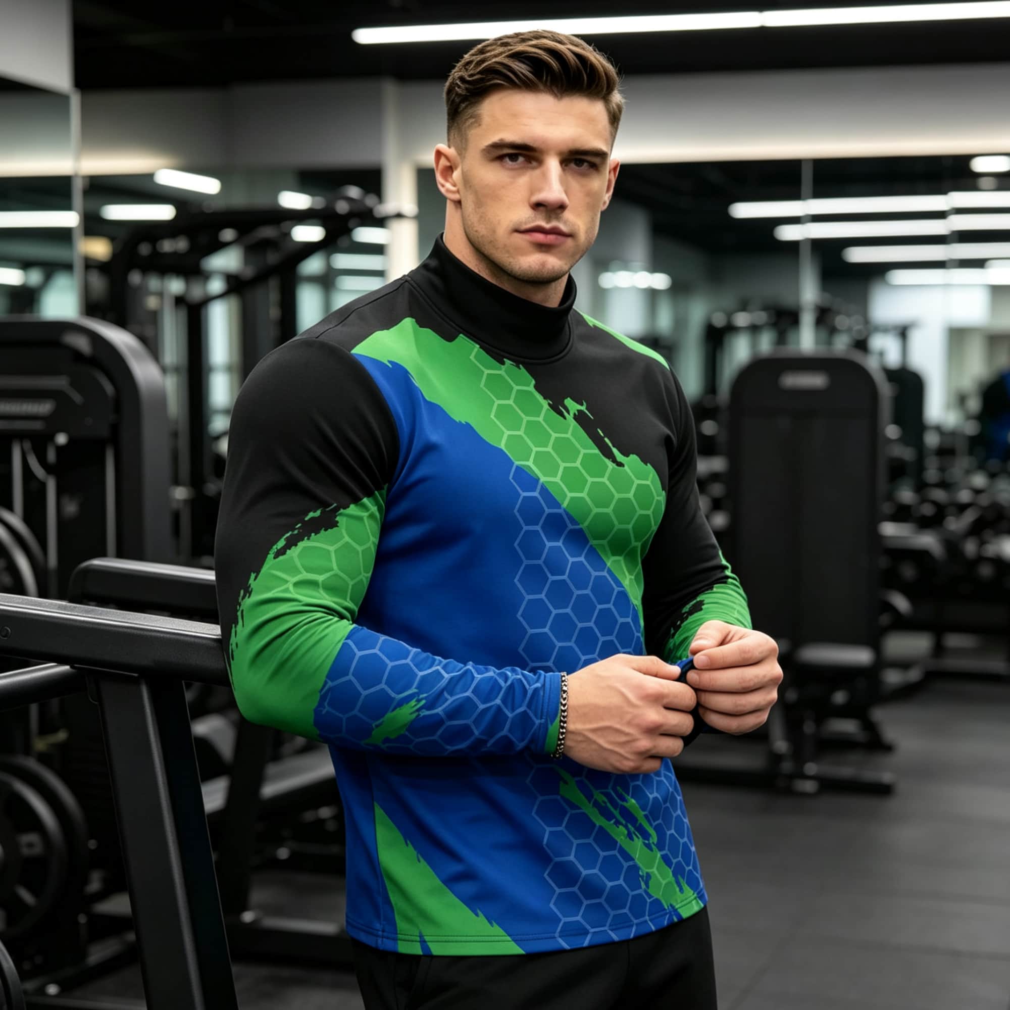 เสื้อยืดแขนยาวคอเต่าลายกราฟิกส - Base Layer Top บทวิจารณ์และราคา